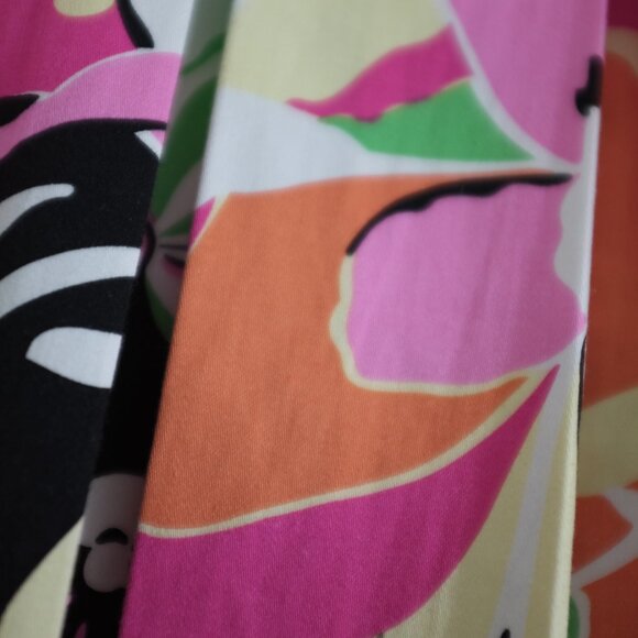 Della Spiga weekend cotton skirt pleated summer floral size 8 - Picture 3 of 8